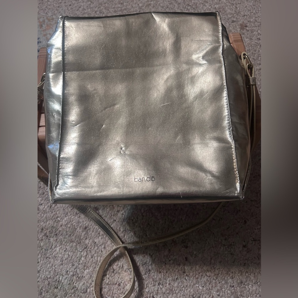 Ban.do Metallic Gold Crossbody Bag